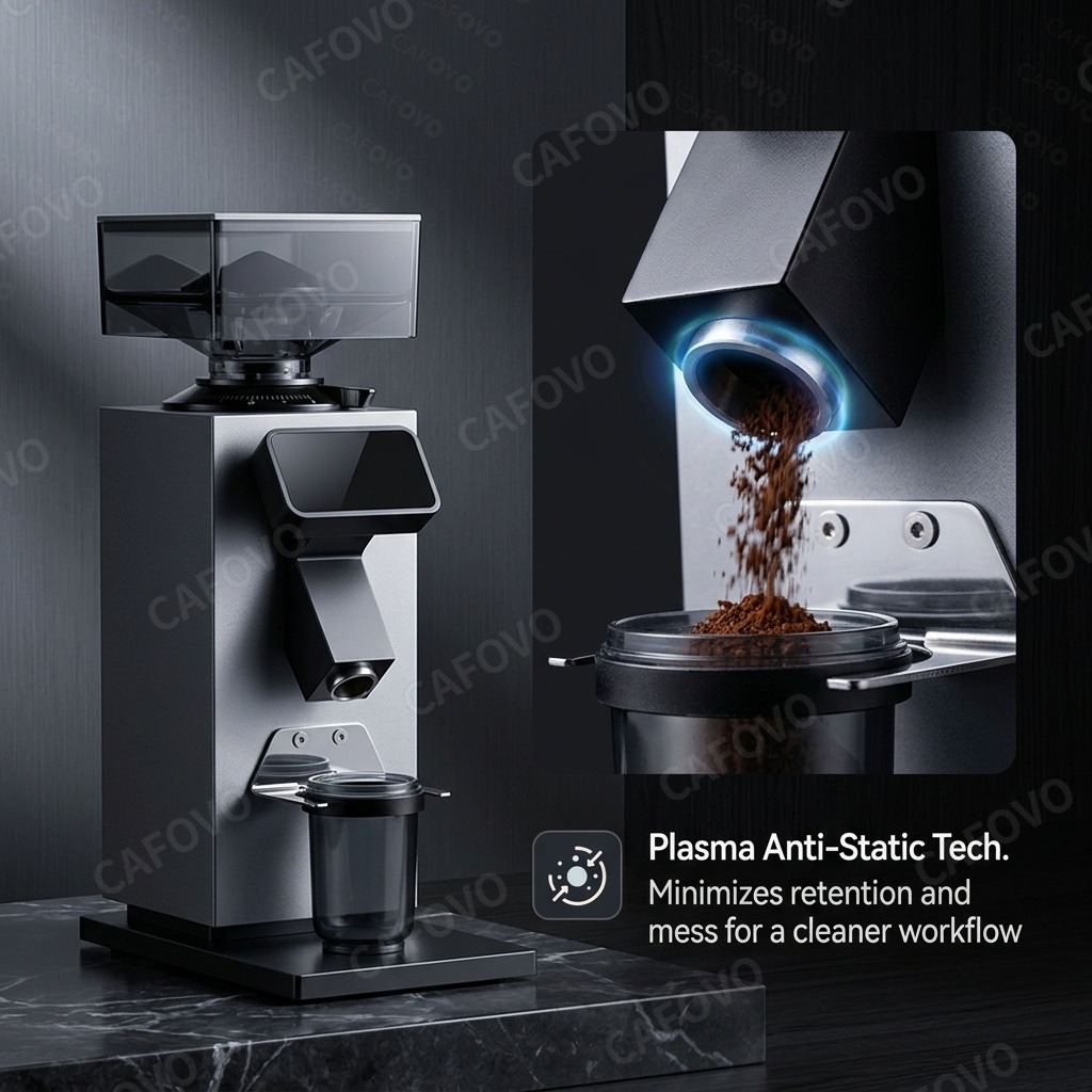 CAFOVO G964F Time-Based Dosing - Coffee Grinder Burr Flat recension och pris