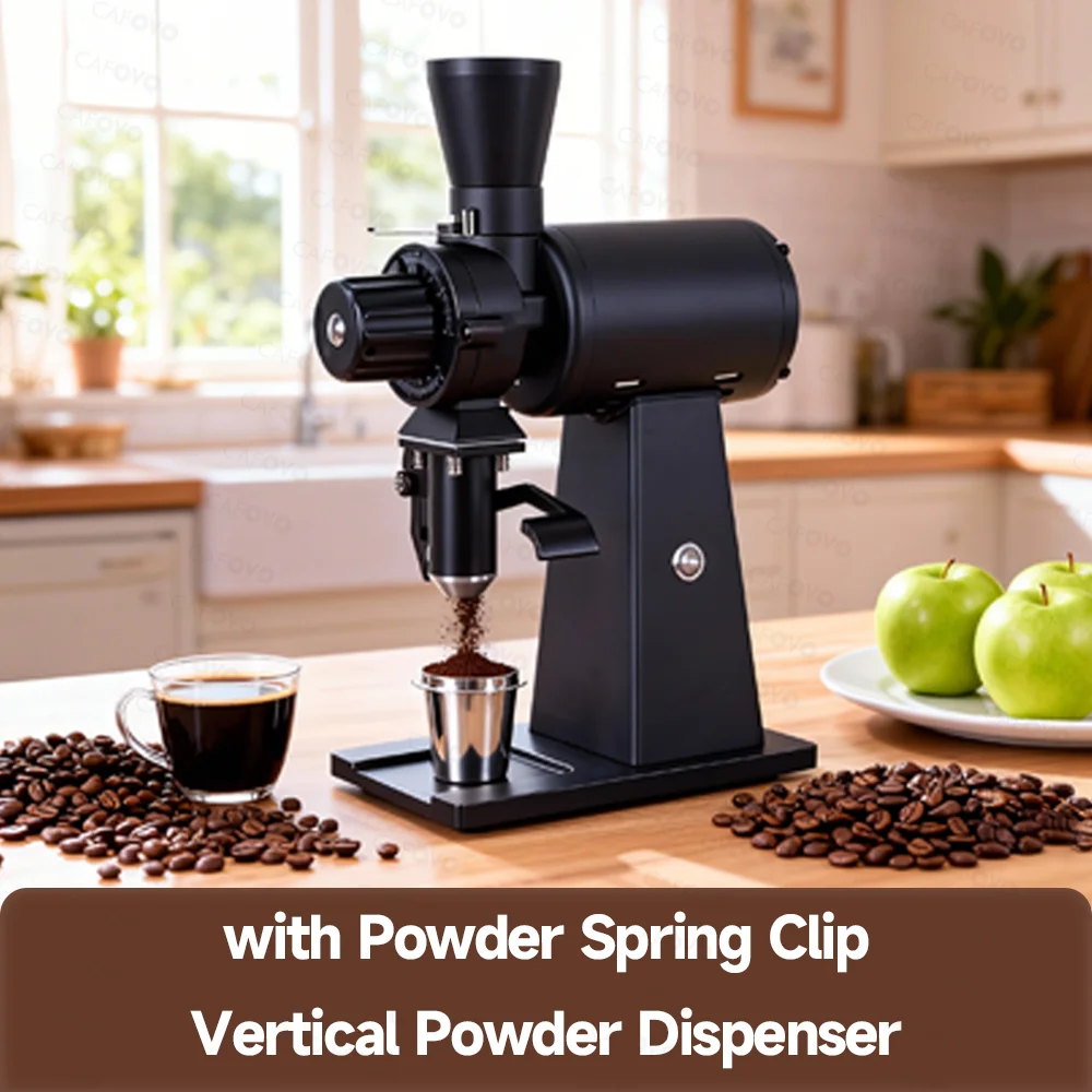 CAFOVO G290F Straight Drop Cof - Coffee Grinder Burr Flat recension och pris